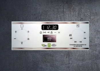 AEG COMPETANCE B2100 compatible fascia sticker set. (image for) AEG COMPETANCE B2100 compatible fascia sticker set.