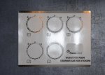 (image for) Bosch PCS7A5B90 compatible 5 burner hob stickers.