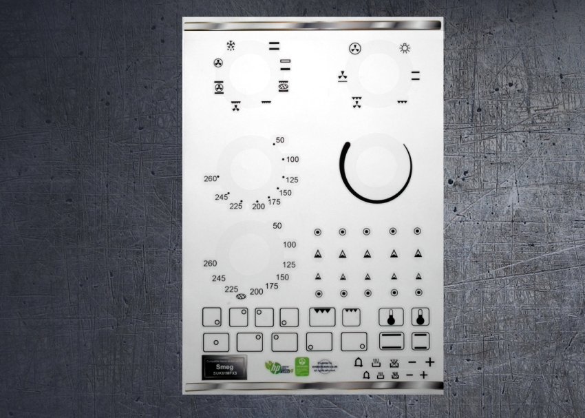 (image for) Smeg SUK61MFX5 compatible fascia sticker set. - Click Image to Close