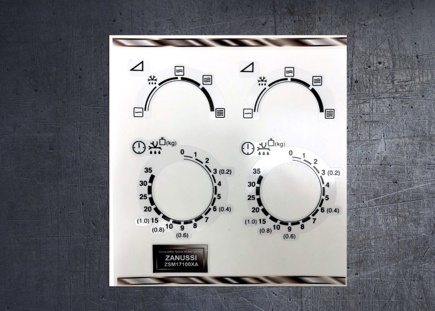 (image for) Zanussi ZSM17100XA Microwave compatible fascia stickers. - Click Image to Close